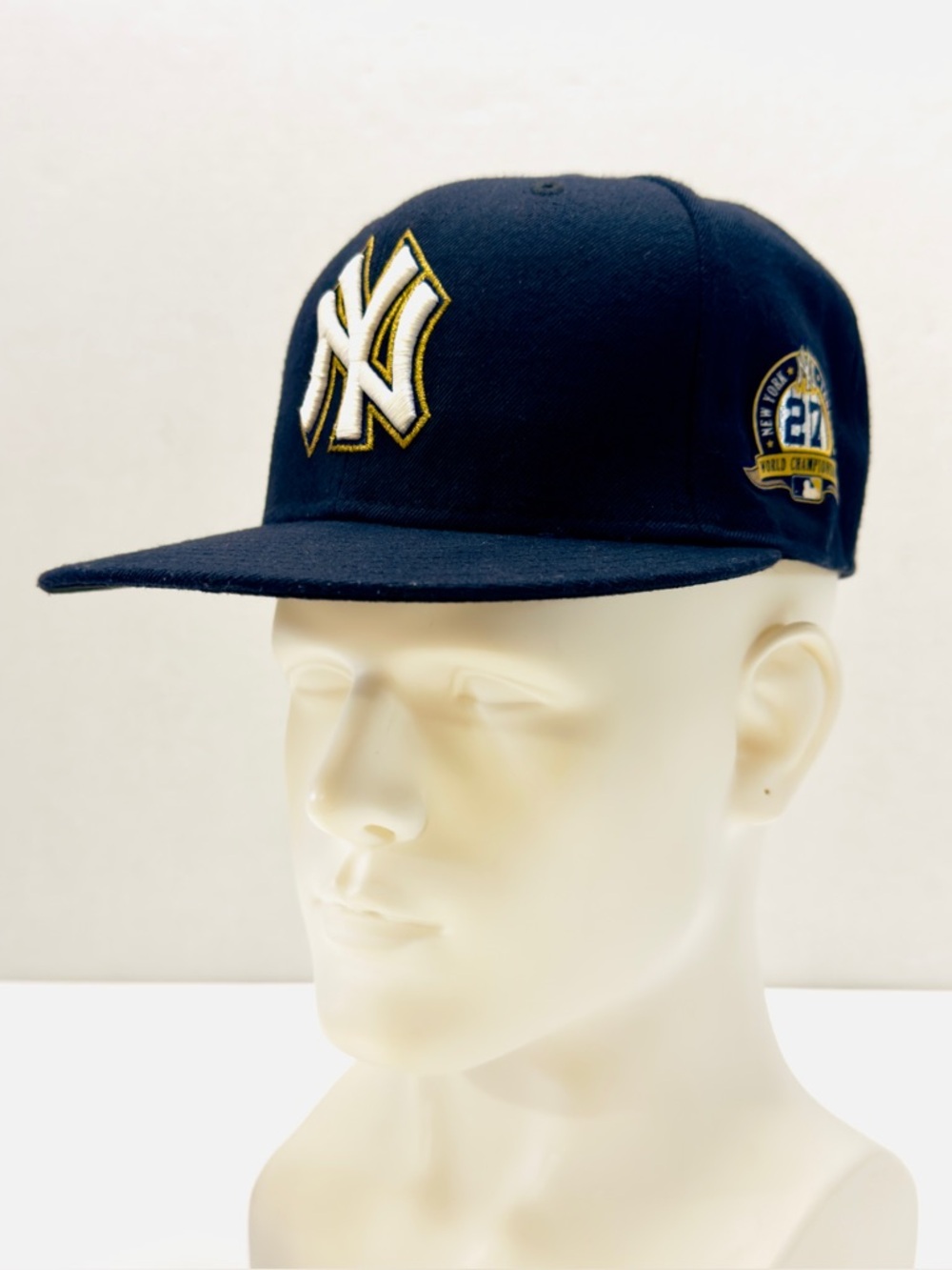 New Era 59Fifty New York Yankees Baseball Cap 27 World Championships Size 7-1/4 - Picture 2 of 16